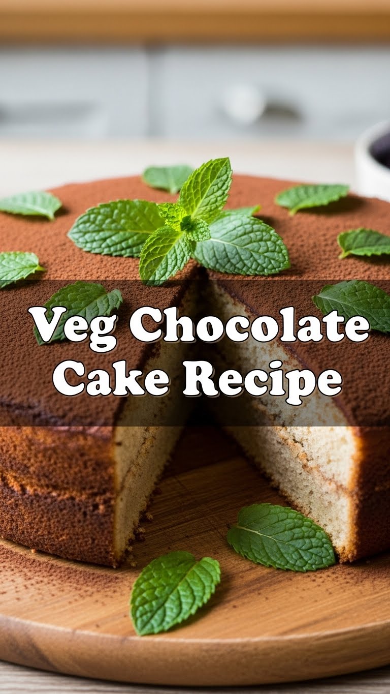 Veg Chocolate Cake Recipe