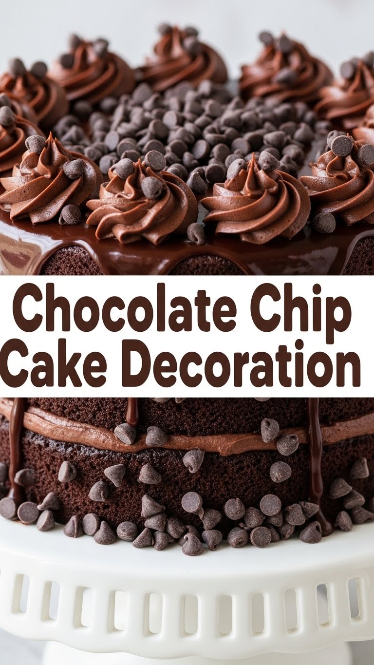 Chocolate Chip Cake Decoration