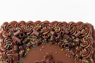 Rectangle Chocolate Cake Decoration