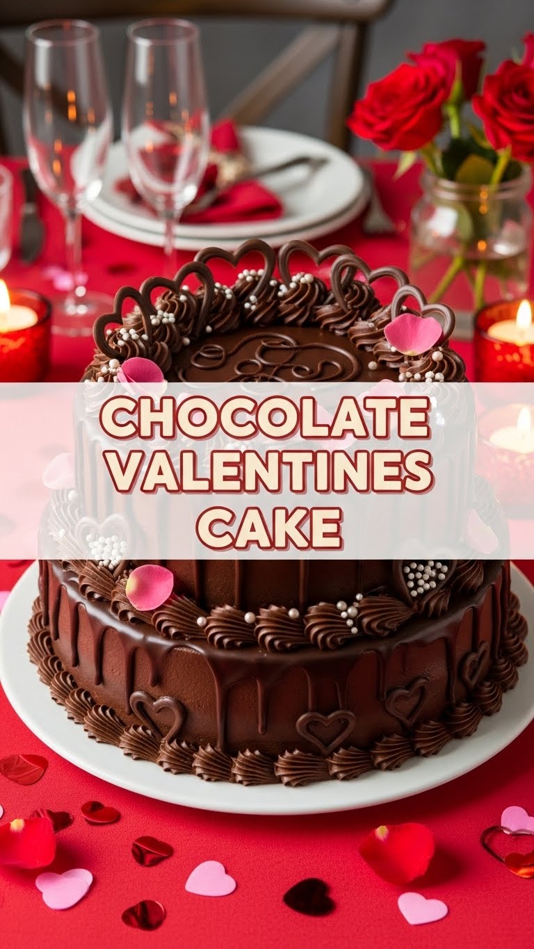 Chocolate Valentines Cake