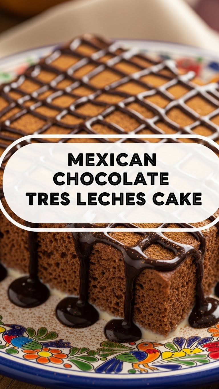 Mexican Chocolate Tres Leches Cake