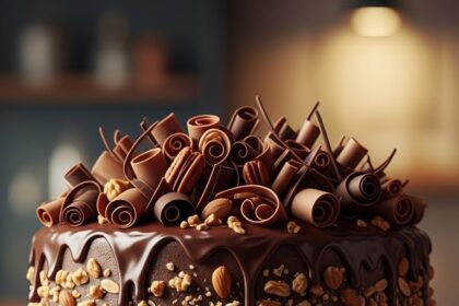 Chocolate Cake With Nuts