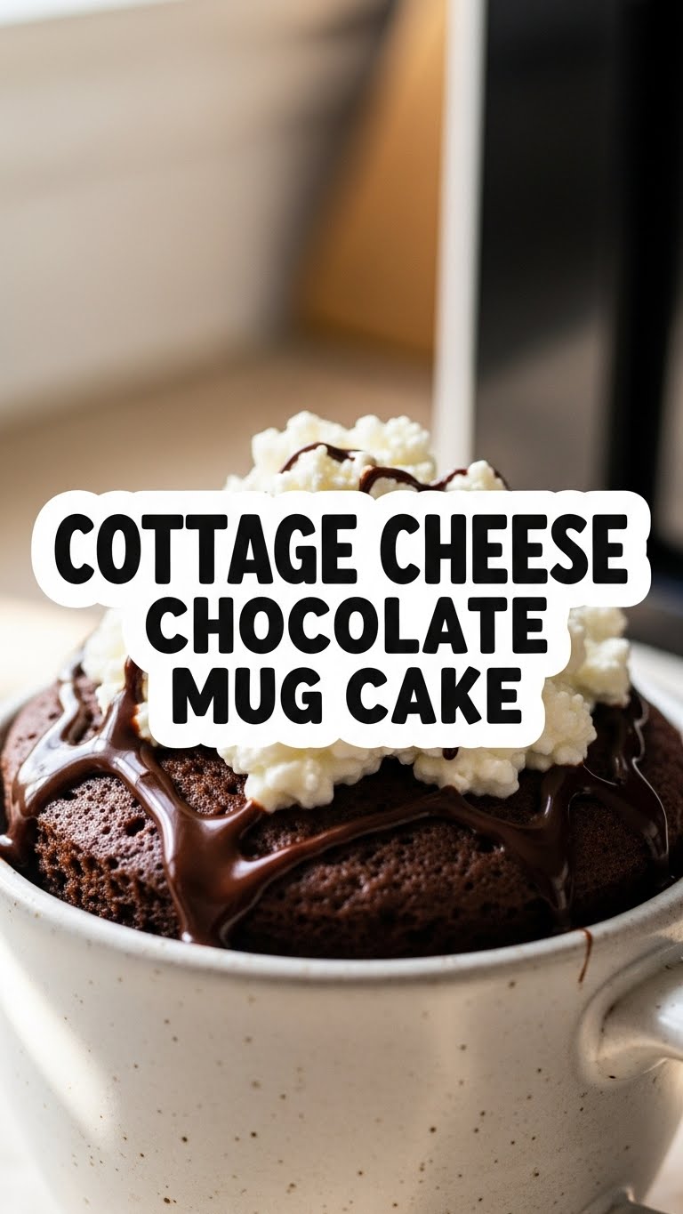 Cottage Cheese Chocolate Mug Cake