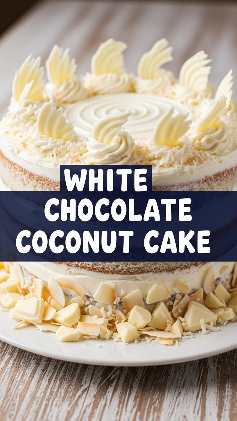 White Chocolate Coconut Cake