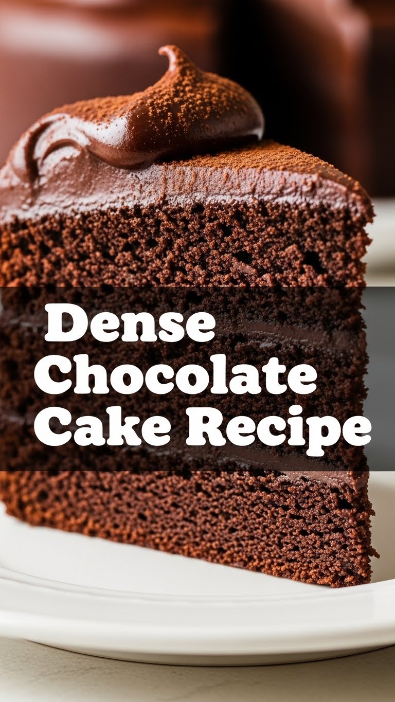 Dense Chocolate Cake Recipe