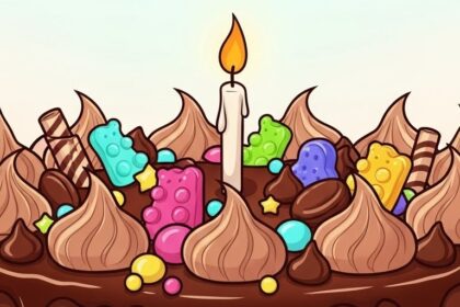 Chocolate Cake Cartoon