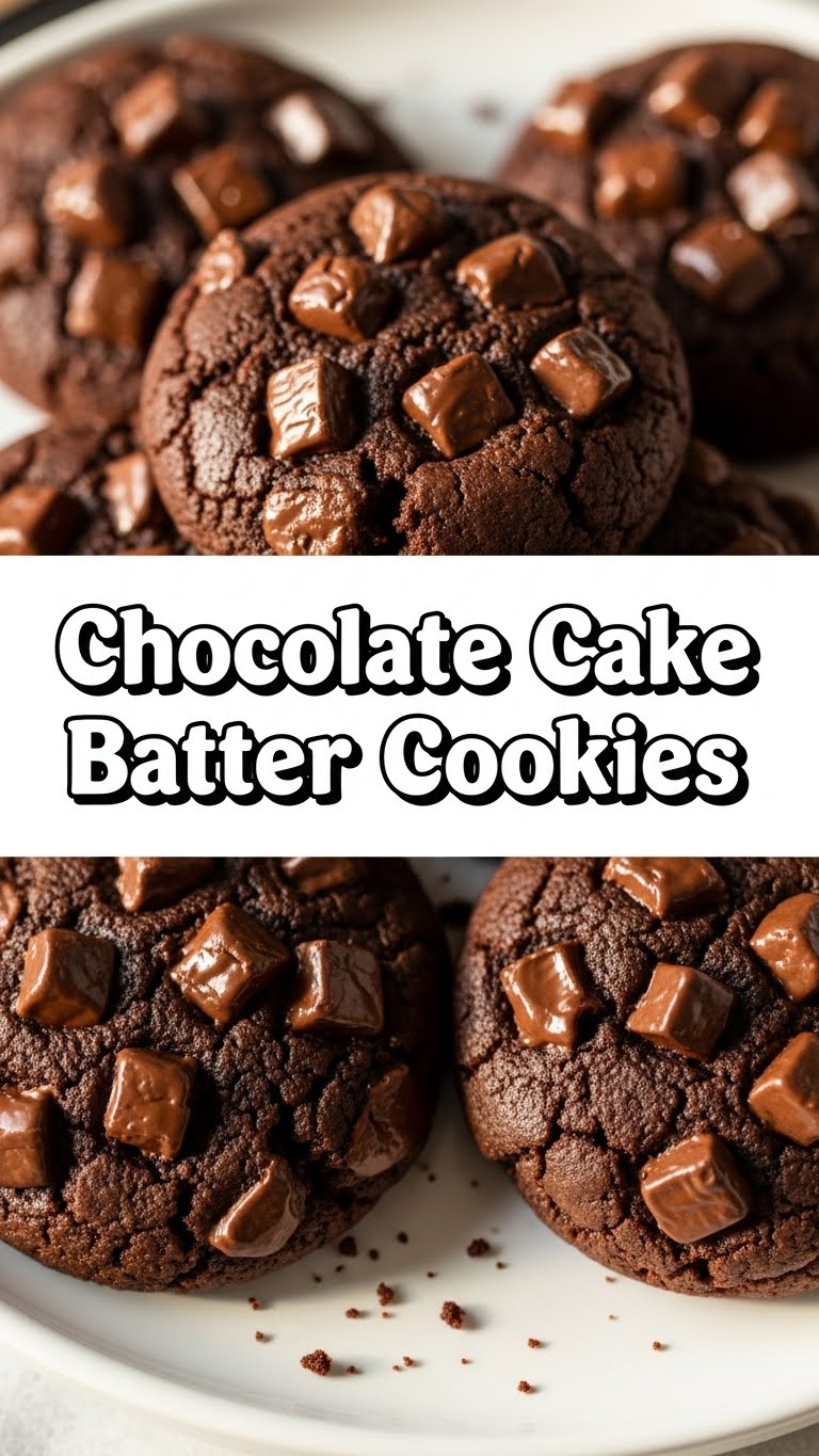 Chocolate Cake Batter Cookies