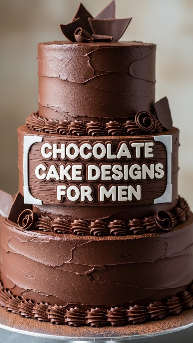 Chocolate Cake Designs For Men
