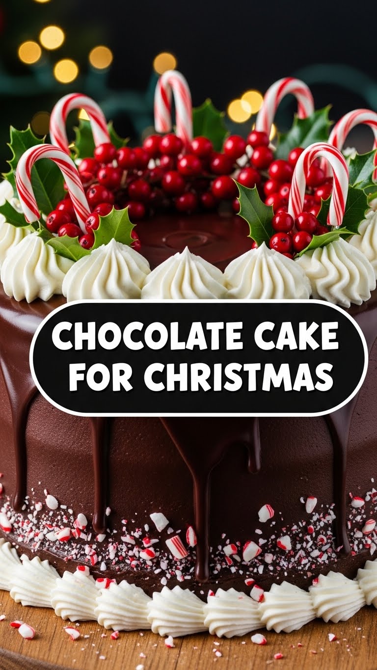 Chocolate Cake For Christmas