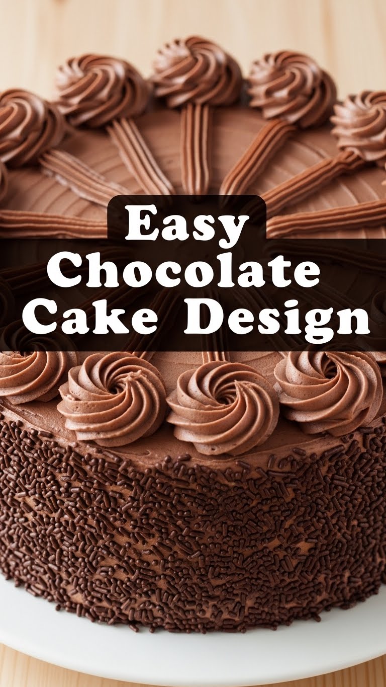 Easy Chocolate Cake Design