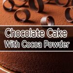 Chocolate Cake With Cocoa Powder