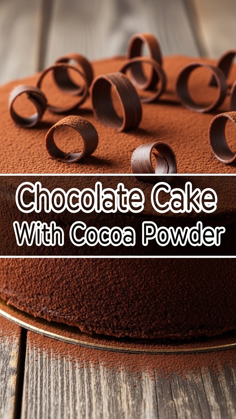 Chocolate Cake With Cocoa Powder