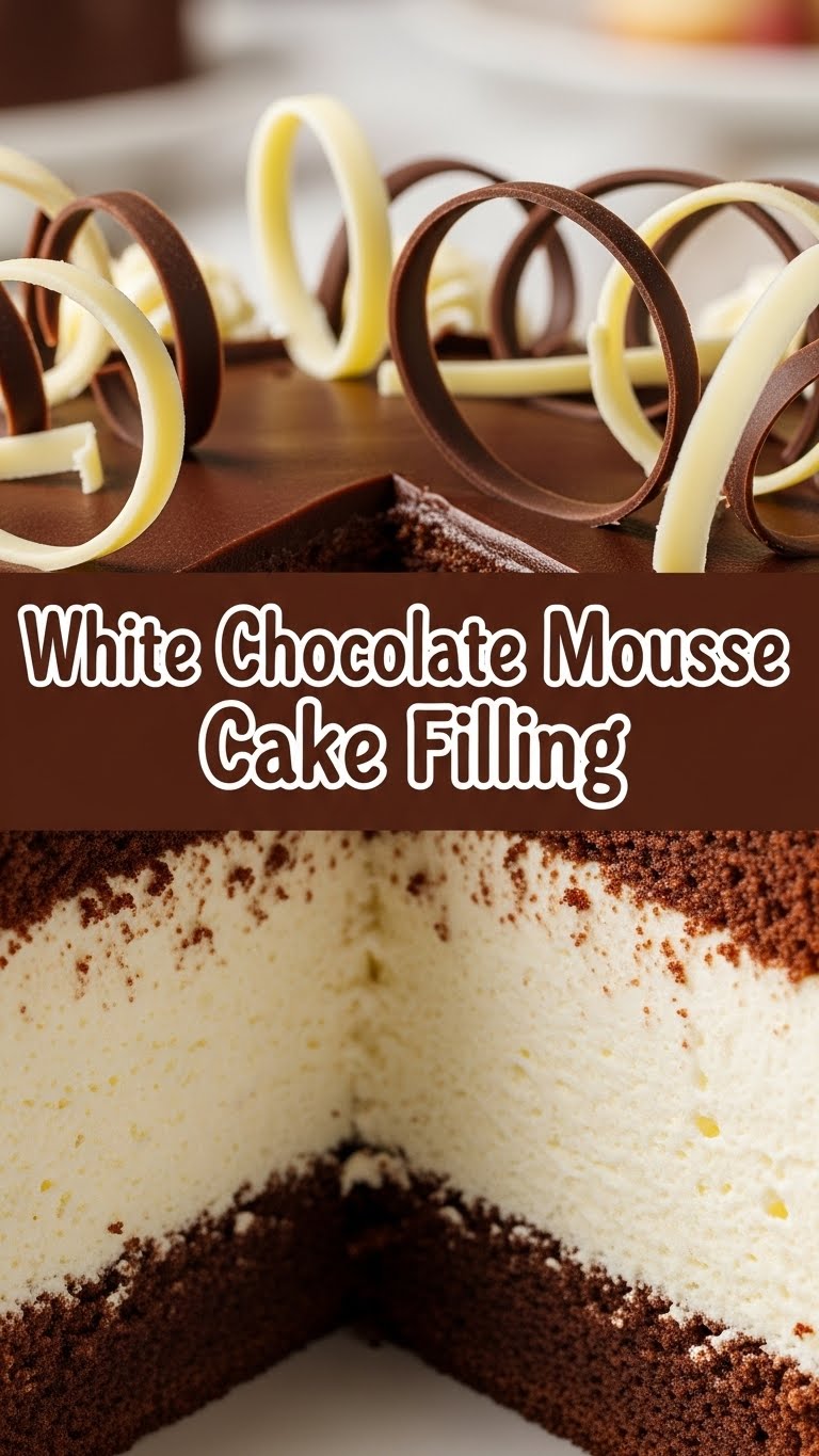 White Chocolate Mousse Cake Filling