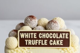 White Chocolate Truffle Cake