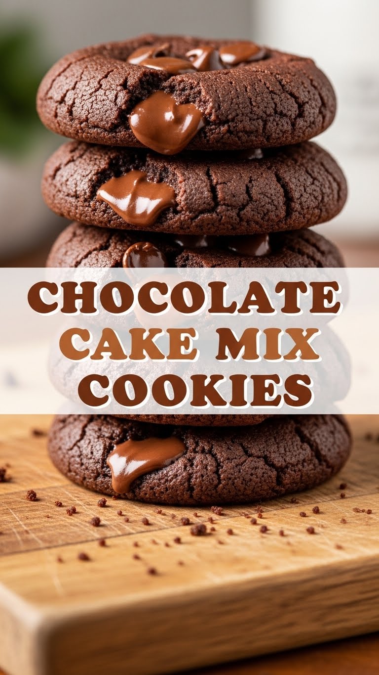 Chocolate Cake Mix Cookies