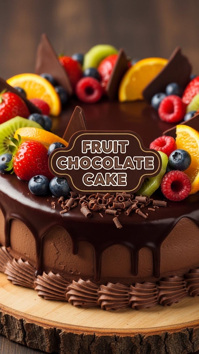 Fruit Chocolate Cake