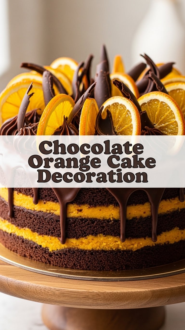 Chocolate Orange Cake Decoration