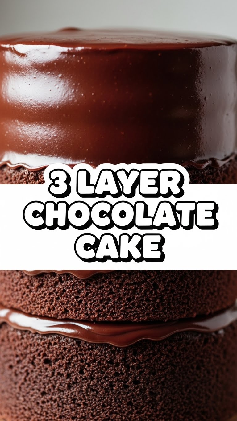 3 Layer Chocolate Cake
