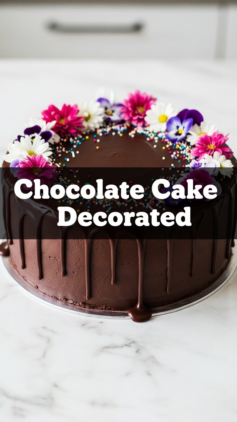 Chocolate Cake Decorated