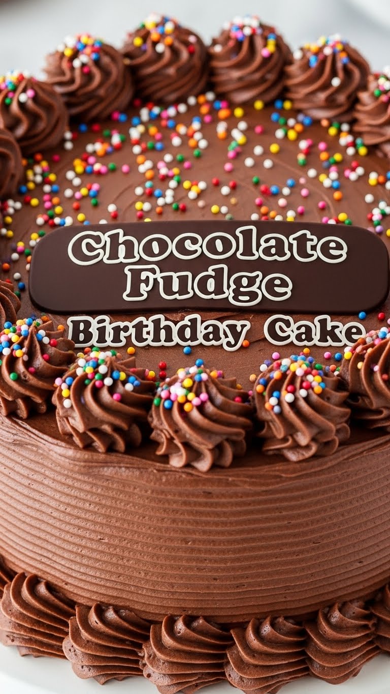 Chocolate Fudge Birthday Cake