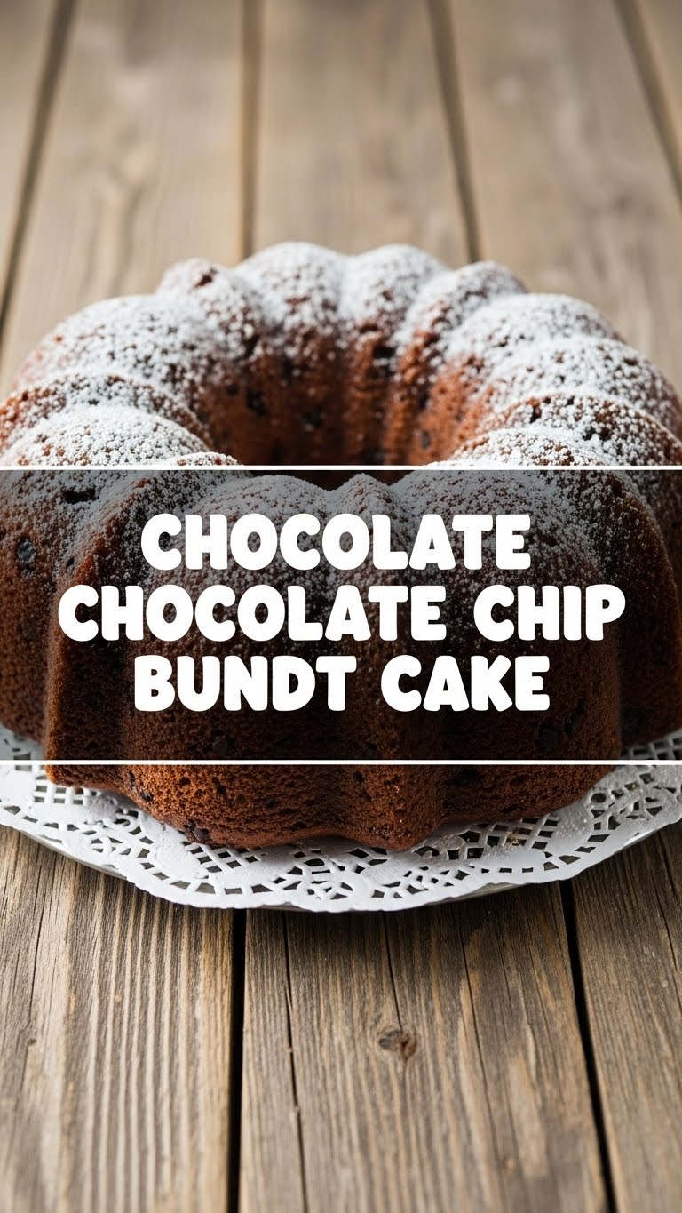 Chocolate Chocolate Chip Bundt Cake