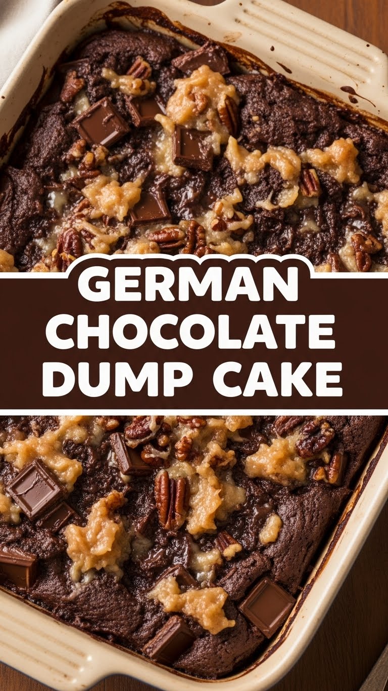 German Chocolate Dump Cake