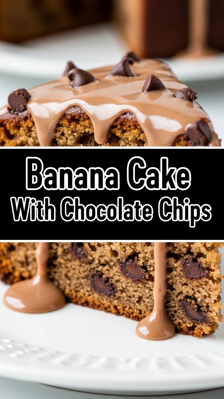 Banana Cake With Chocolate Chips