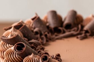 Chocolate Buttercream Cake Decoration