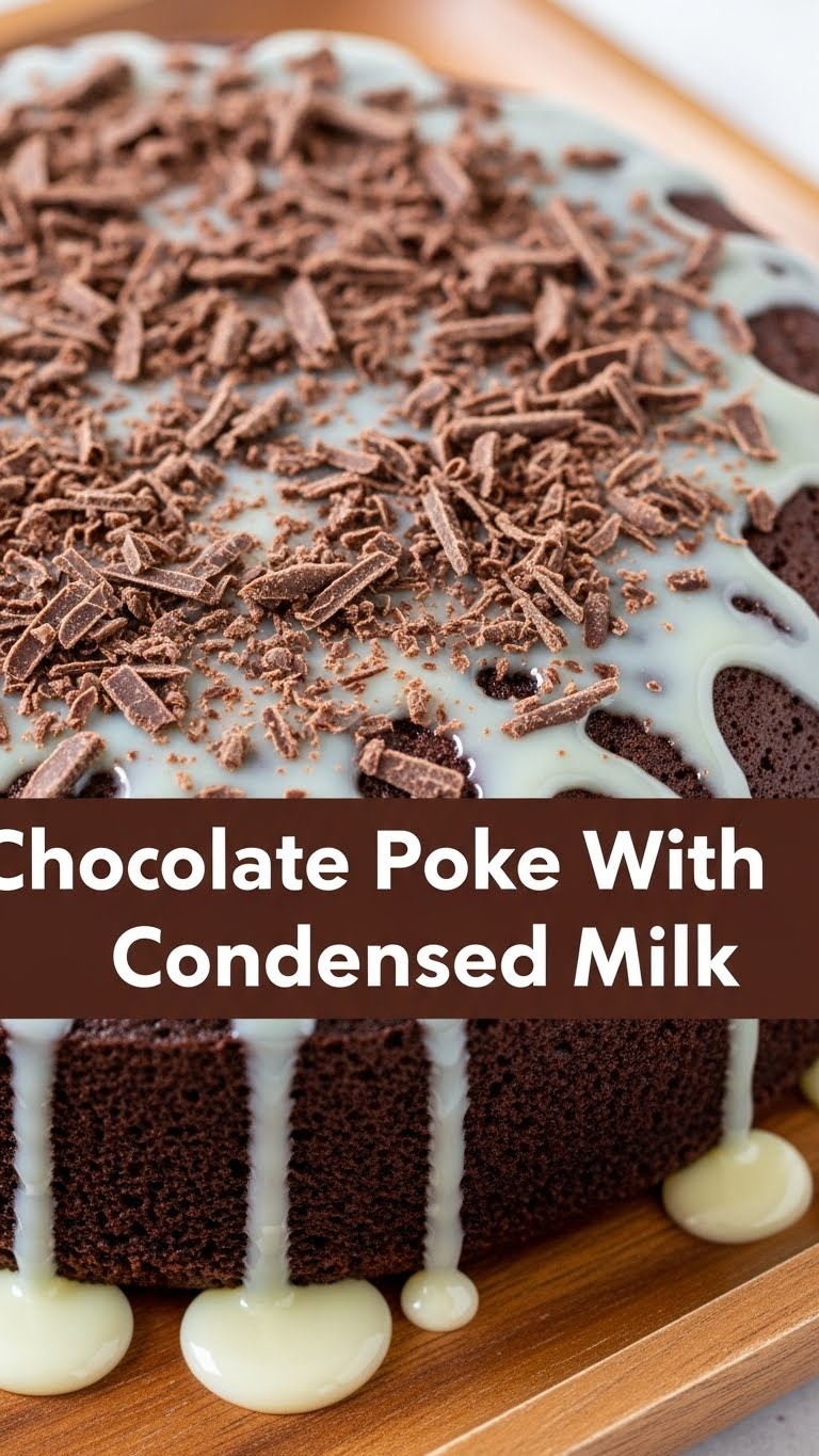 Chocolate Poke Cake With Condensed Milk