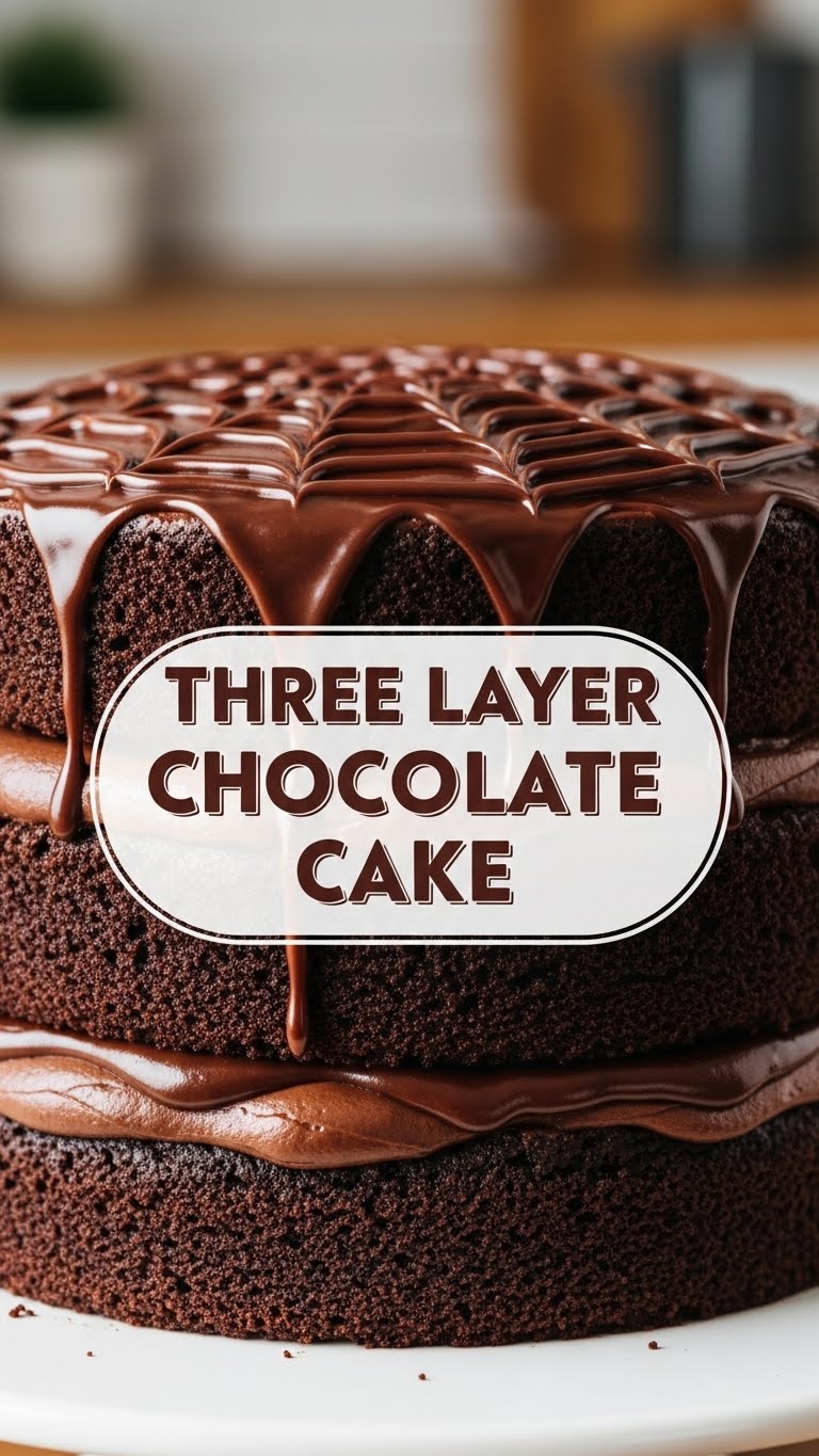 Three Layer Chocolate Cake