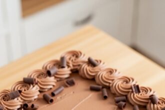 Rectangle Chocolate Cake Design