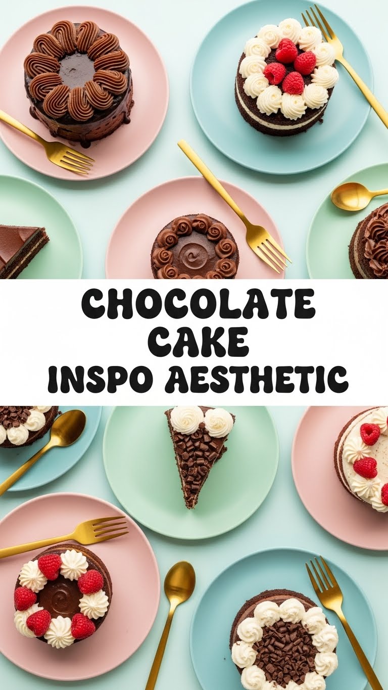 Chocolate Cake Inspo Aesthetic