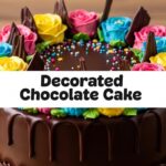 Decorated Chocolate Cake