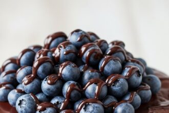 Chocolate Cake With Blueberries