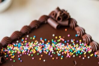 Square Shape Chocolate Cake