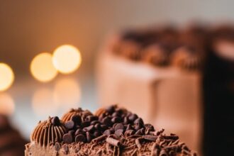 Chocolate Cake Slice Aesthetic