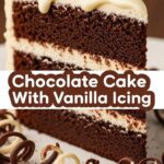 Chocolate Cake With Vanilla Icing