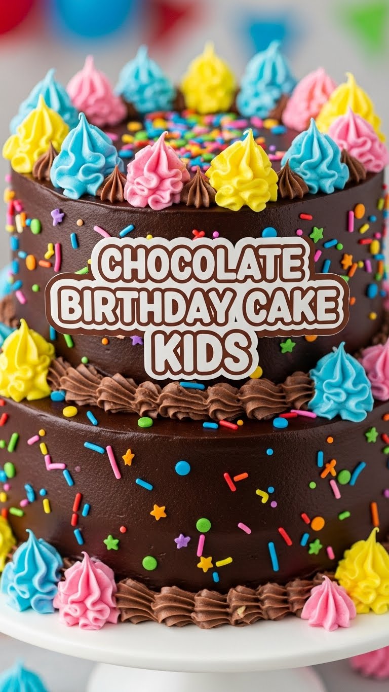 Chocolate Birthday Cake Kids