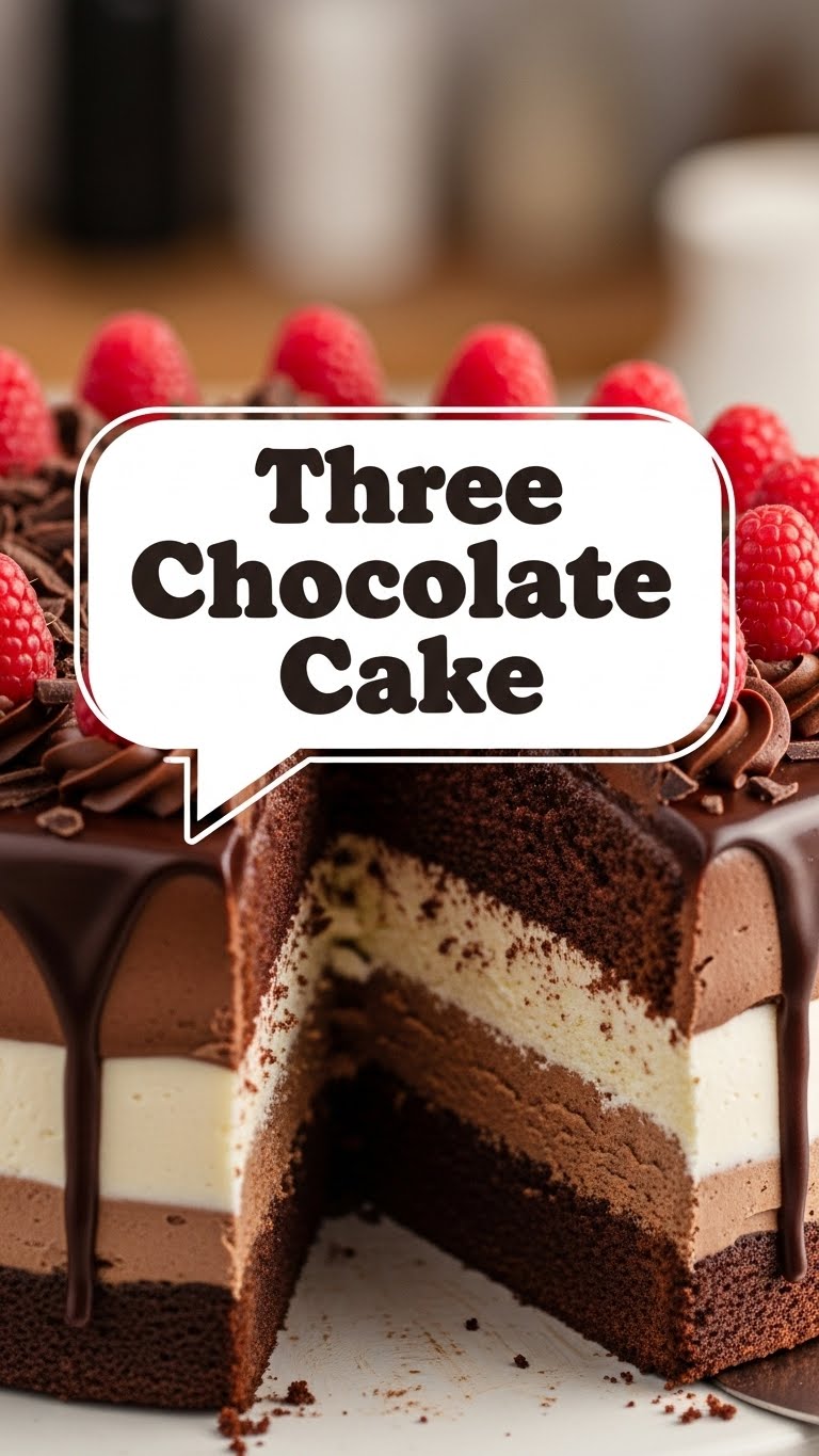 Three Chocolate Cake