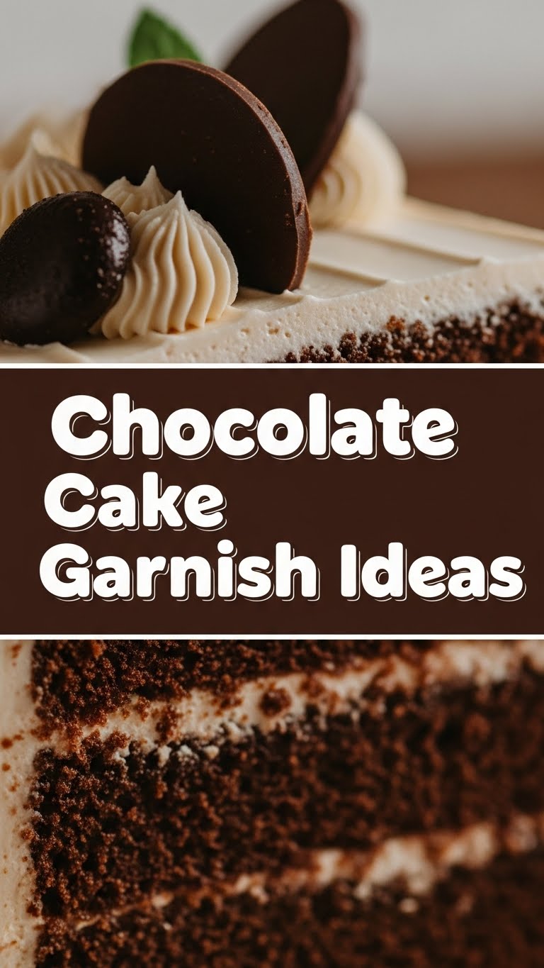 Chocolate Cake Garnish Ideas