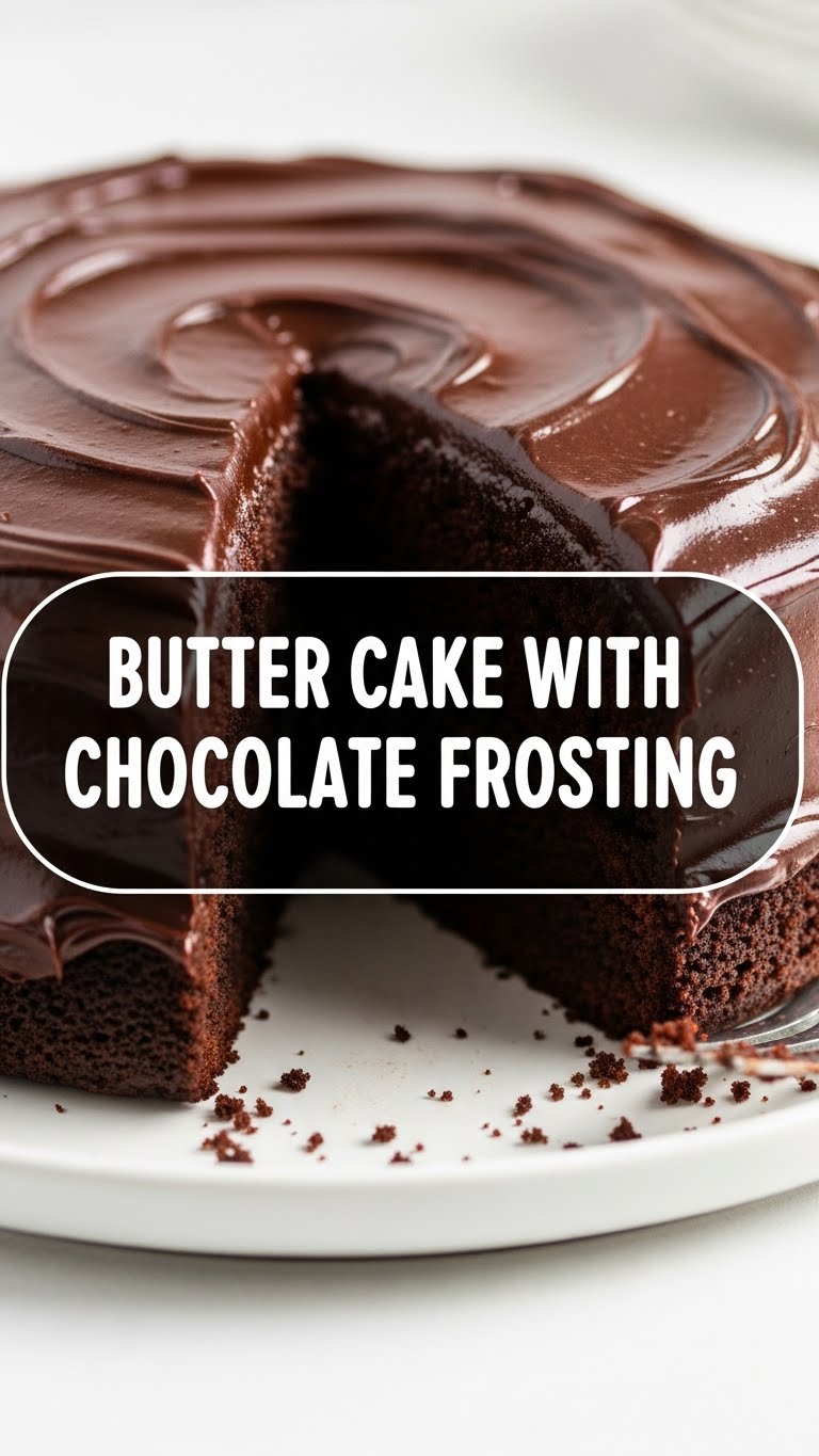 Butter Cake With Chocolate Frosting