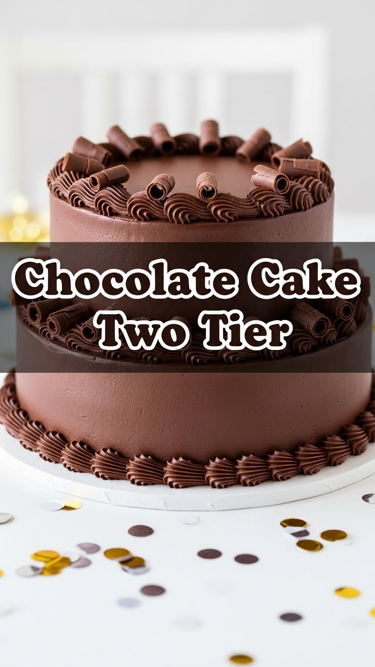 Chocolate Cake Two Tier