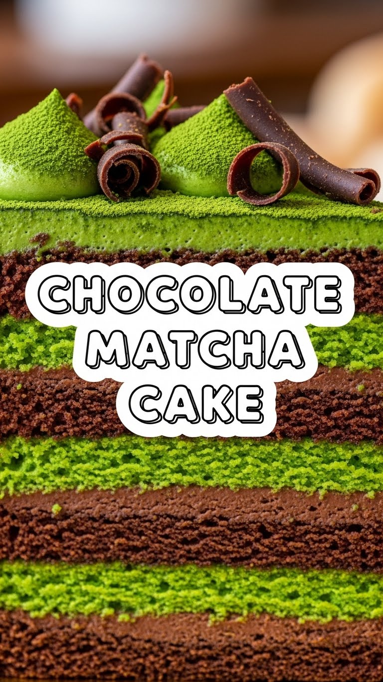 Chocolate Matcha Cake