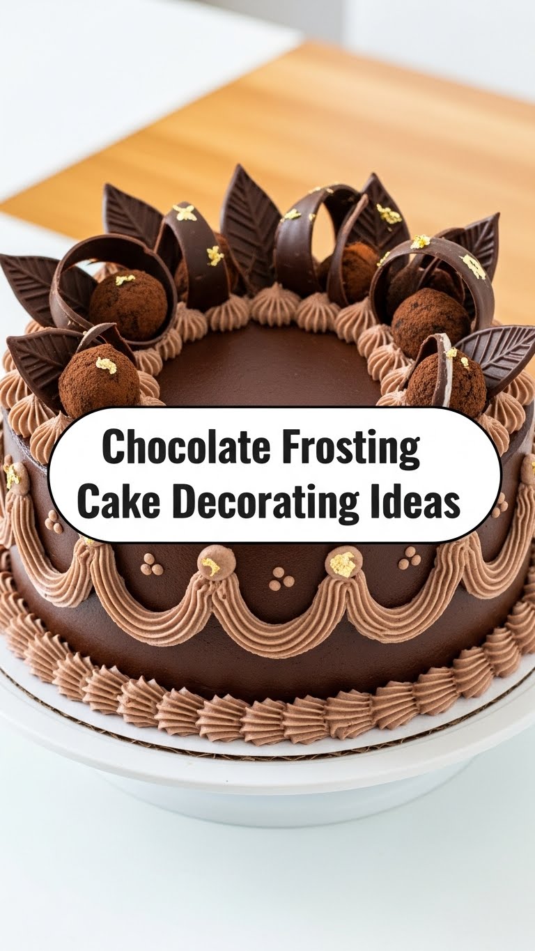Chocolate Frosting Cake Decorating Ideas
