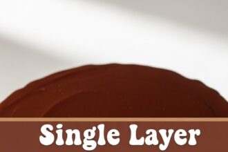 Single Layer Chocolate Cake