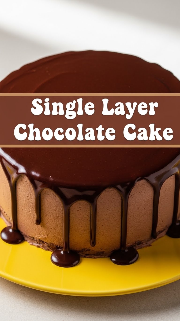 Single Layer Chocolate Cake