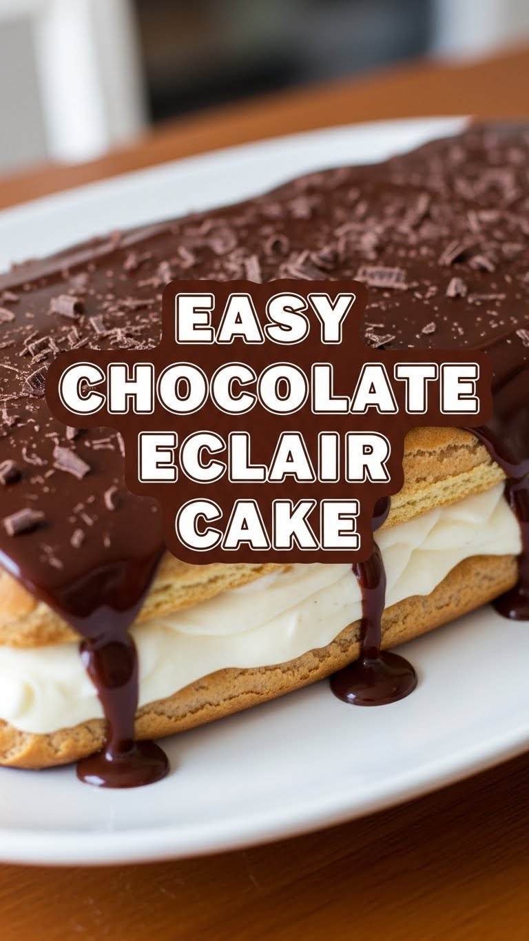 Easy Chocolate Eclair Cake