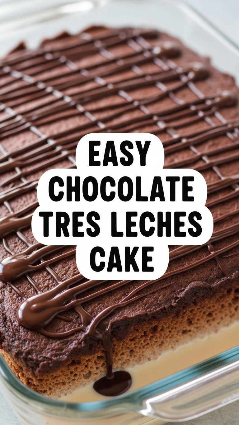 Easy Chocolate Tres Leches Cake