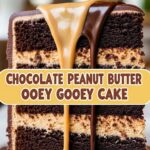 Chocolate Peanut Butter Ooey Gooey Cake