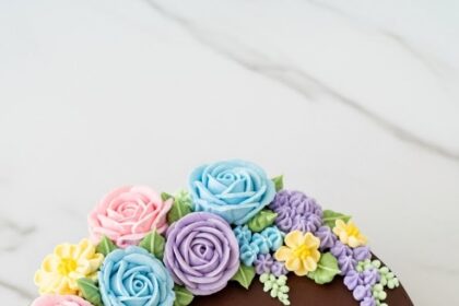 Chocolate Cake Flowers